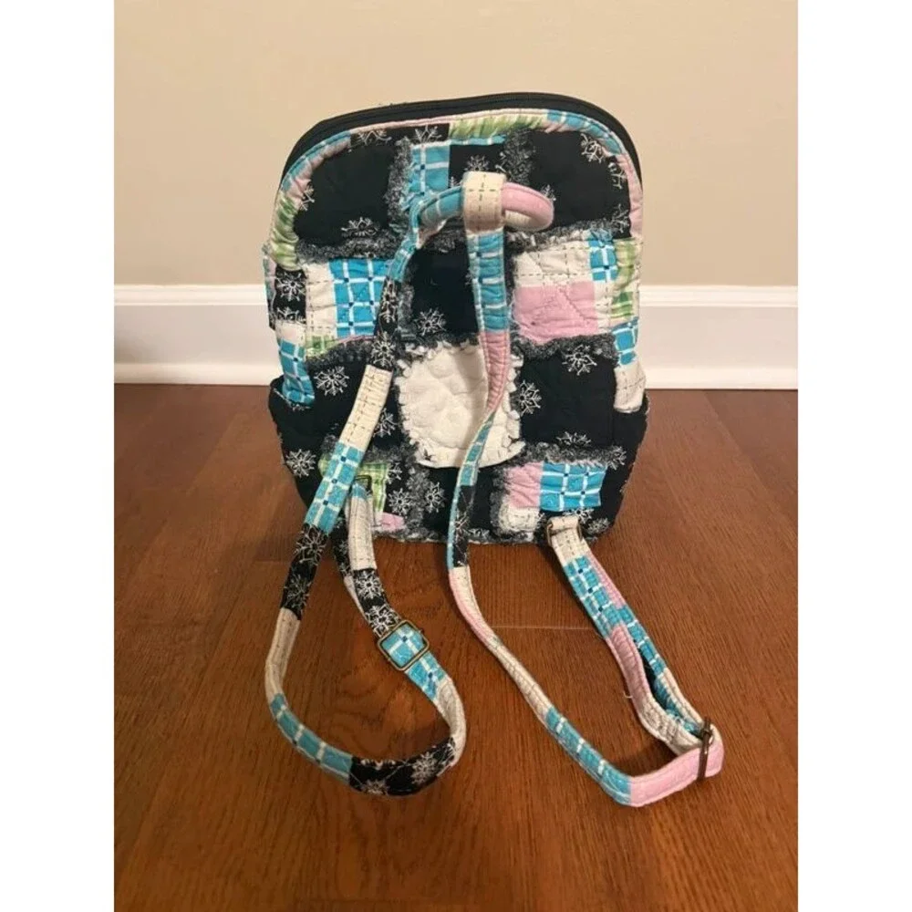 Quilted snowman backpack